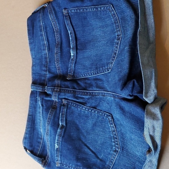 SO low rise favorite midi distressed denim shorts Sz 3preloved EUC - Picture 8 of 14